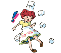 Teacup Girl Sticker sticker #6600984