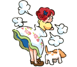 Teacup Girl Sticker sticker #6600985