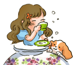 Teacup Girl Sticker sticker #6600987