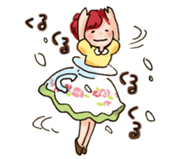 Teacup Girl Sticker sticker #6600998