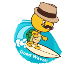 Surfer Kamekichi sticker #6601946