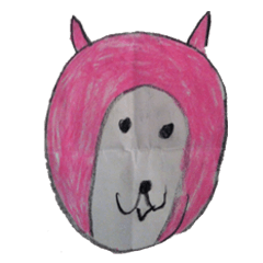 Akane of 5-year-old painting Sticker