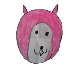 Akane of 5-year-old painting Sticker sticker #6602625