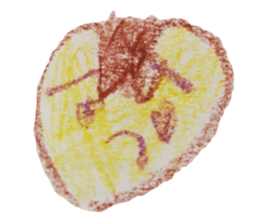 Akane of 5-year-old painting Sticker sticker #6602635