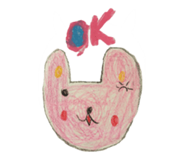 Akane of 5-year-old painting Sticker sticker #6602642