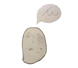 Akane of 5-year-old painting Sticker sticker #6602651