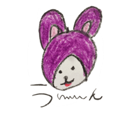 Akane of 5-year-old painting Sticker sticker #6602653