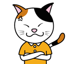 The calico cat sticker #6602872