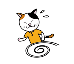 The calico cat sticker #6602877