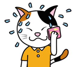 The calico cat sticker #6602892