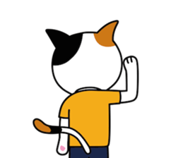 The calico cat sticker #6602900