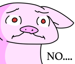 Wild red eye pig sticker #6603506