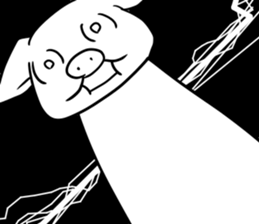 Wild red eye pig sticker #6603521