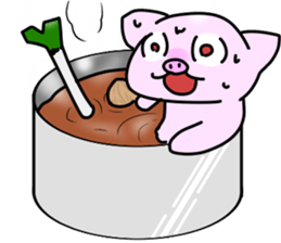 Wild red eye pig sticker #6603540