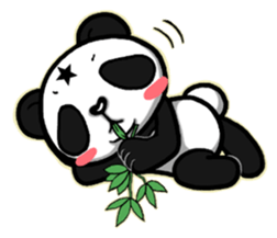 Funny Panda HOSSY. sticker #6603747