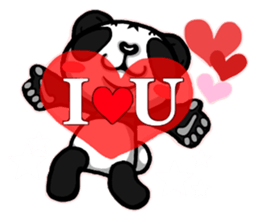 Funny Panda HOSSY. sticker #6603783