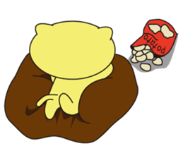 kiiro's relaxing days sticker #6604385