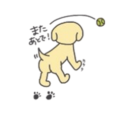 golden retriever, John sticker #6604948