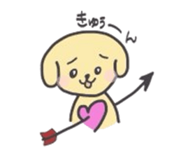 golden retriever, John sticker #6604950