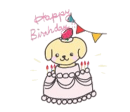 golden retriever, John sticker #6604955