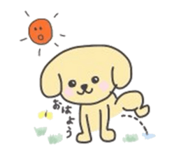 golden retriever, John sticker #6604958