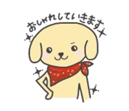 golden retriever, John sticker #6604965