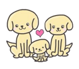 golden retriever, John sticker #6604967