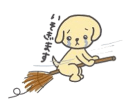 golden retriever, John sticker #6604969