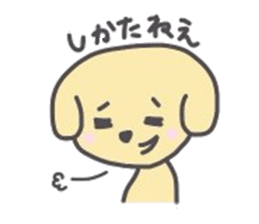 golden retriever, John sticker #6604978