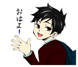 the high school boy2 sticker #6605464