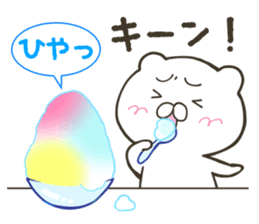 White bear in summer of JAPAN sticker #6606112