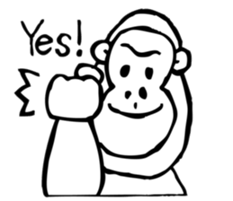 mr monkey sticker #6606308