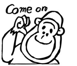 mr monkey sticker #6606313