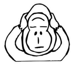 mr monkey sticker #6606314