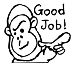 mr monkey sticker #6606317