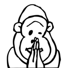 mr monkey sticker #6606318