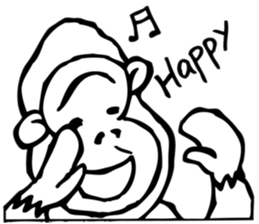 mr monkey sticker #6606329