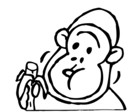 mr monkey sticker #6606335