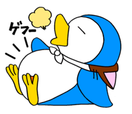 A penguin of a cat-costume, dissembling sticker #6606498