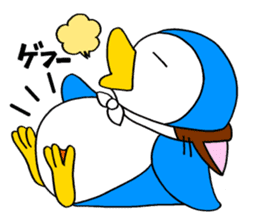 A penguin of a cat-costume, dissembling sticker #6606498