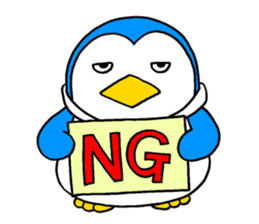 A penguin of a cat-costume, dissembling sticker #6606501