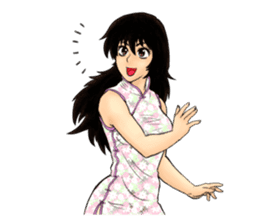 Kungfu Girl characters sticker #6606989