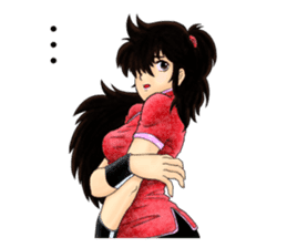 Kungfu Girl characters sticker #6606990