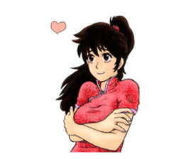 Kungfu Girl characters sticker #6606992