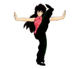 Kungfu Girl characters sticker #6606994