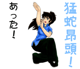 Kungfu Girl characters sticker #6606998