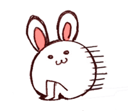 Rabbit of bandy-legs sticker #6608146