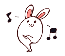 Rabbit of bandy-legs sticker #6608156