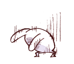 Rabbit of bandy-legs sticker #6608167