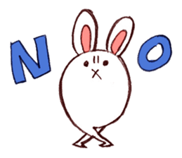 Rabbit of bandy-legs sticker #6608174
